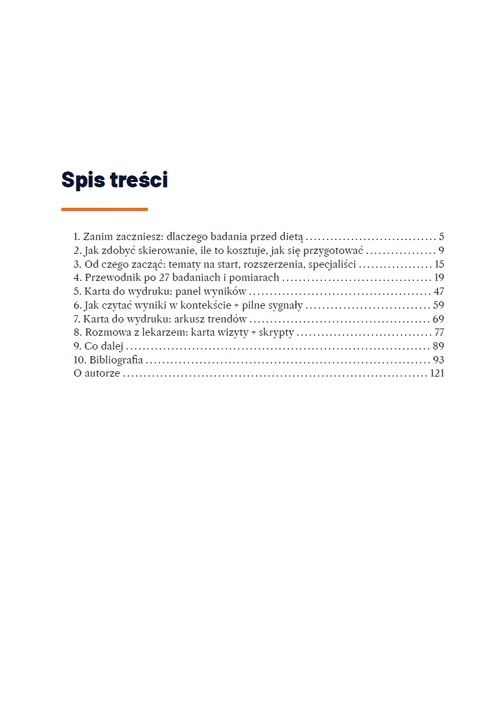 Spis treści przewodnika Najpierw dane
